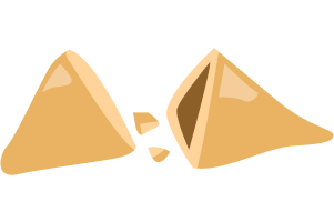 Imagem de um biscoito da sorte fechado